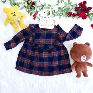 ZARA Baby Girl Blouse Plaid Shirts 18-24M